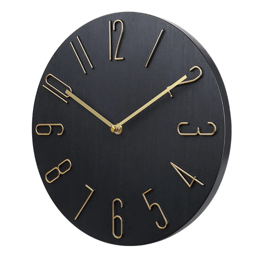 Modern wall clock featuring a colorful ABS design, 30 cm in diameter, ensuring precise timekeeping and adding a stylish touch to any room décor. 0